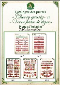 Catalogue cherry quartz et verre peau de tigre