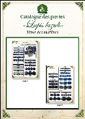 Catalogue Lapis lazuli