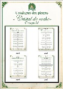 Catalogue cristal de roche craquel