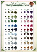 Perles fleur m�tal